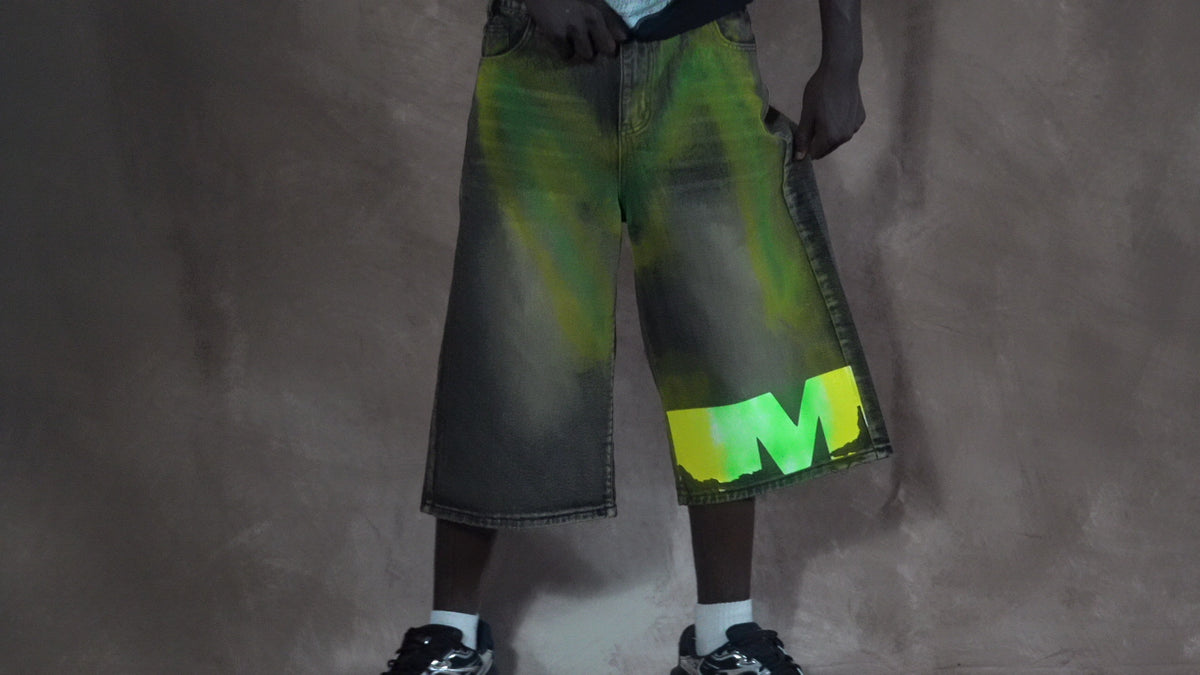 custom pray paint jorts